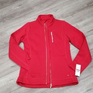Calvin Klein Women’s Performance Zip Up Red Jacket